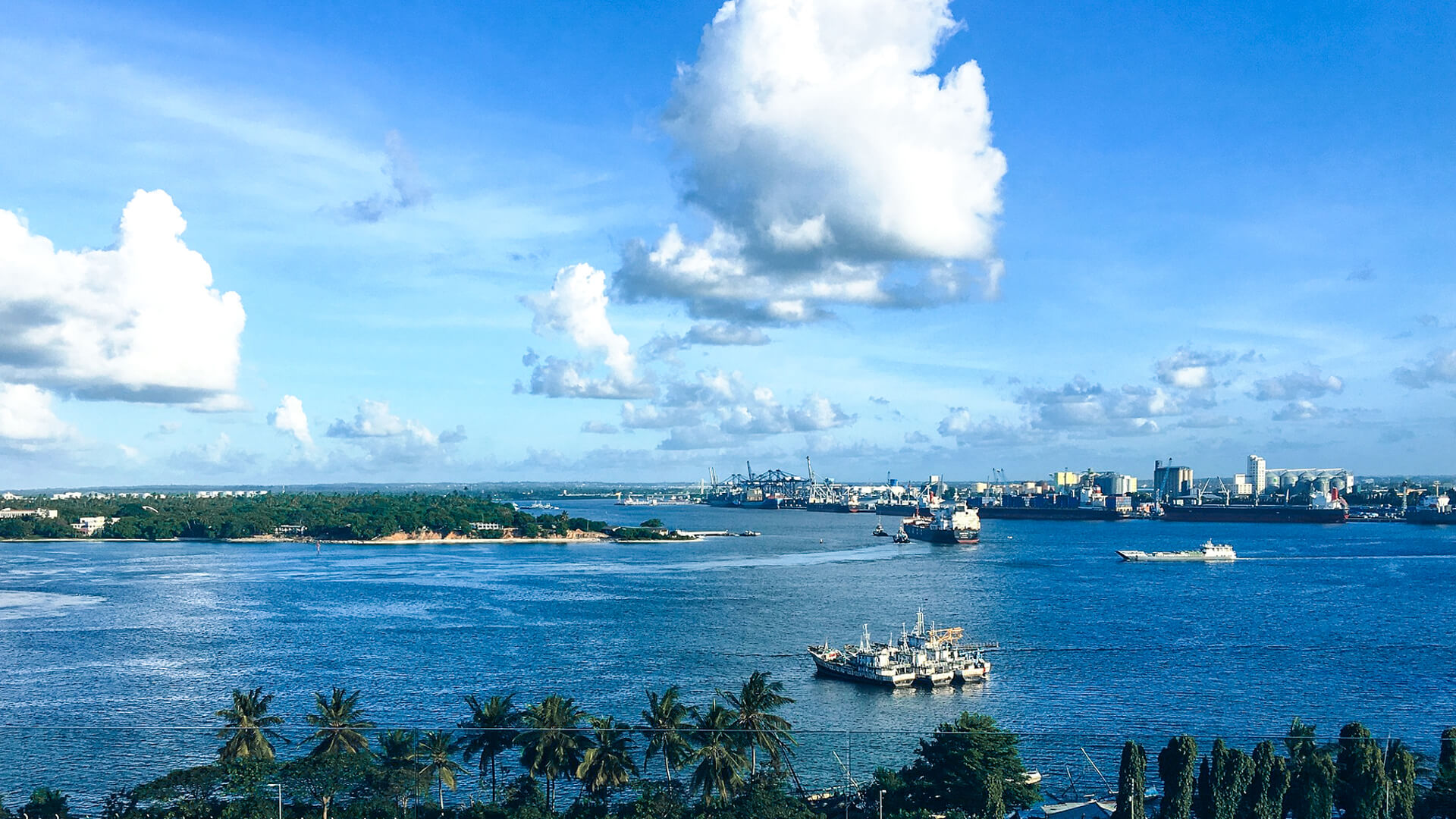 View of a sunnt day in Dar es Salaam Tanzania