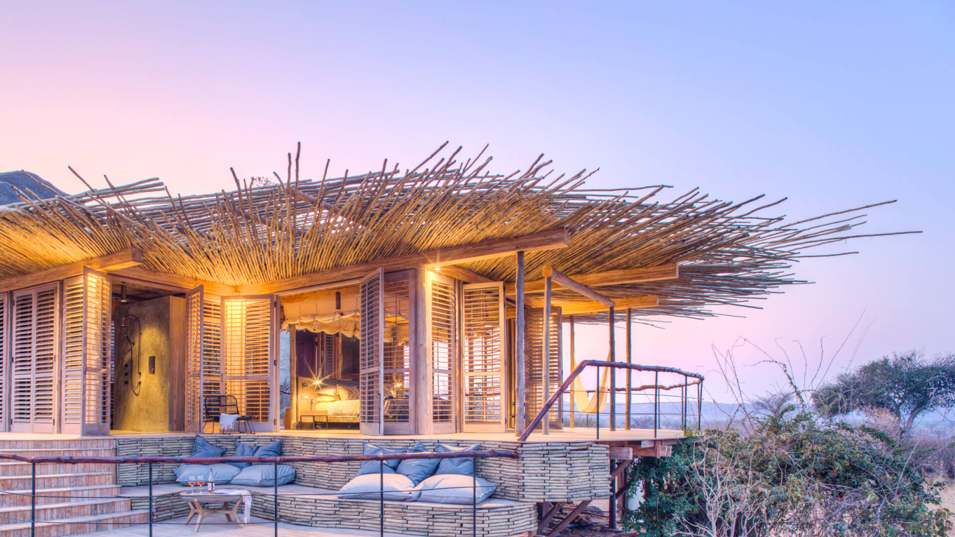 Guest room at Jabali Ridge Ruaha National Park Tanzania