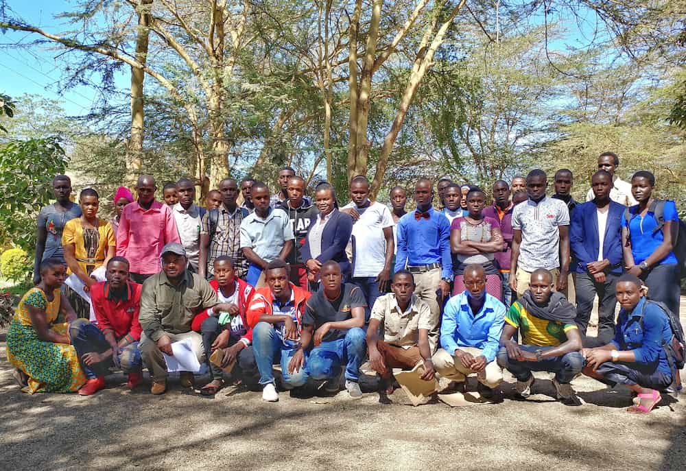 Hopeful scholarship candidates gather at our base in Arusha for an interview process
