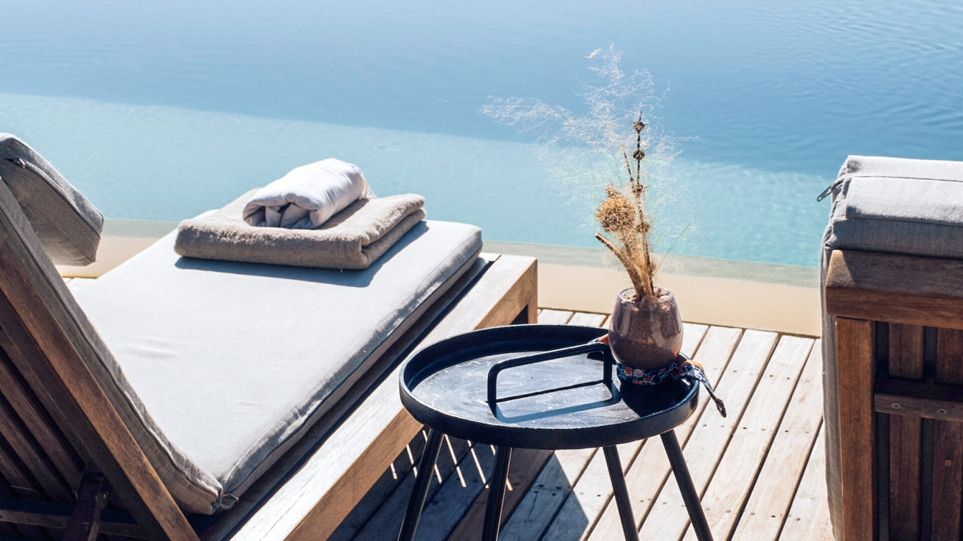 View of the swimming pool at Jabali Ridge in southern tanzania