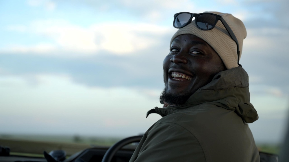 Anderson, always smiling.