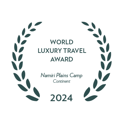 World luxury travel awards, Namiri Plains Camp, Asilia Africa, 2024