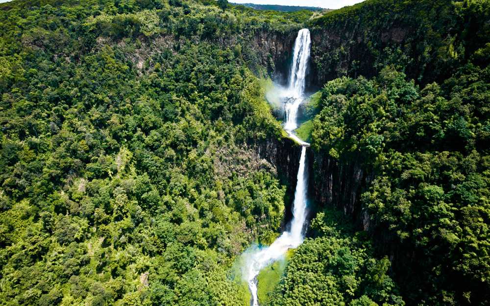 The Karuru Falls in Aberdare National Park, Kenya