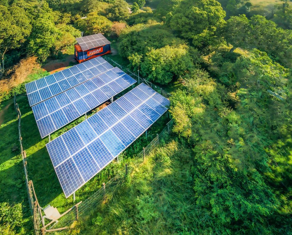 Solar panels at Emboo Camp