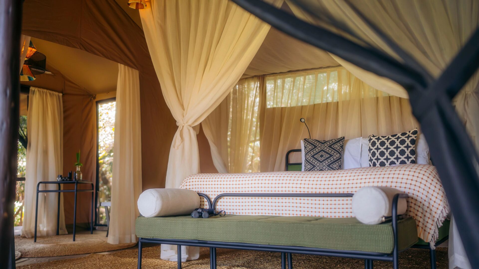 Emboo guest tent interior